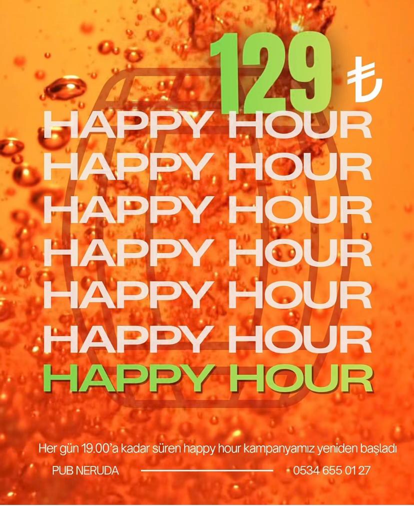 Happy Hour — 19:00'a Kadar